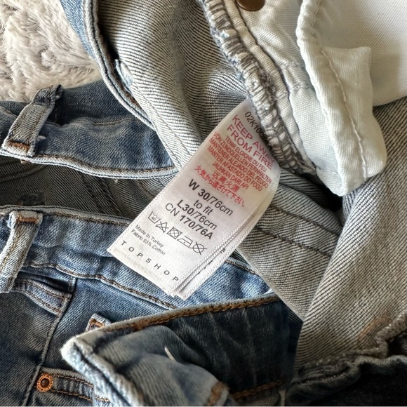 Topshop Jamie Distressed Knee Jeans size 30 - Picture 4 of 8